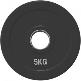 Диск олимпийский обрезиненный черный FITNES SPORT 5 кг RCP18-5